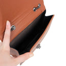 Bolsa Carteira Feminina 1 Divisória Alça Corrente Fecho Imã