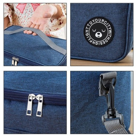 Bolsa Feminina Transversal Com Bolso Frontal De Fecho Magnético